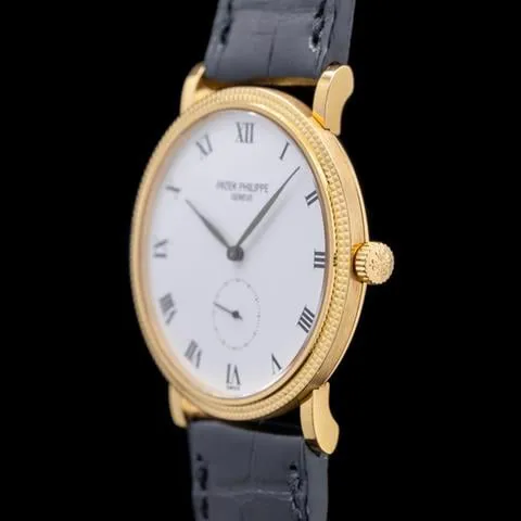 Patek Philippe Calatrava 3919J-001 33mm Yellow gold White 2