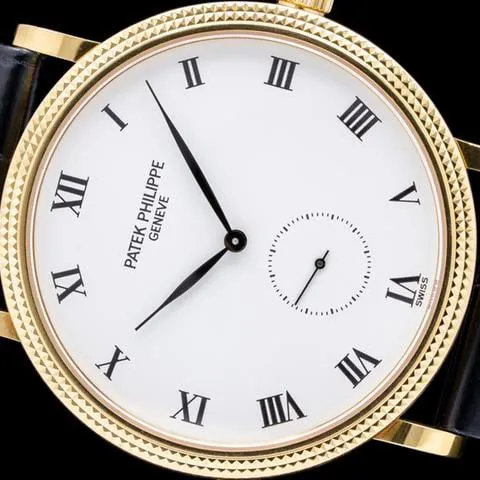 Patek Philippe Calatrava 3919J-001 33mm Yellow gold White 4