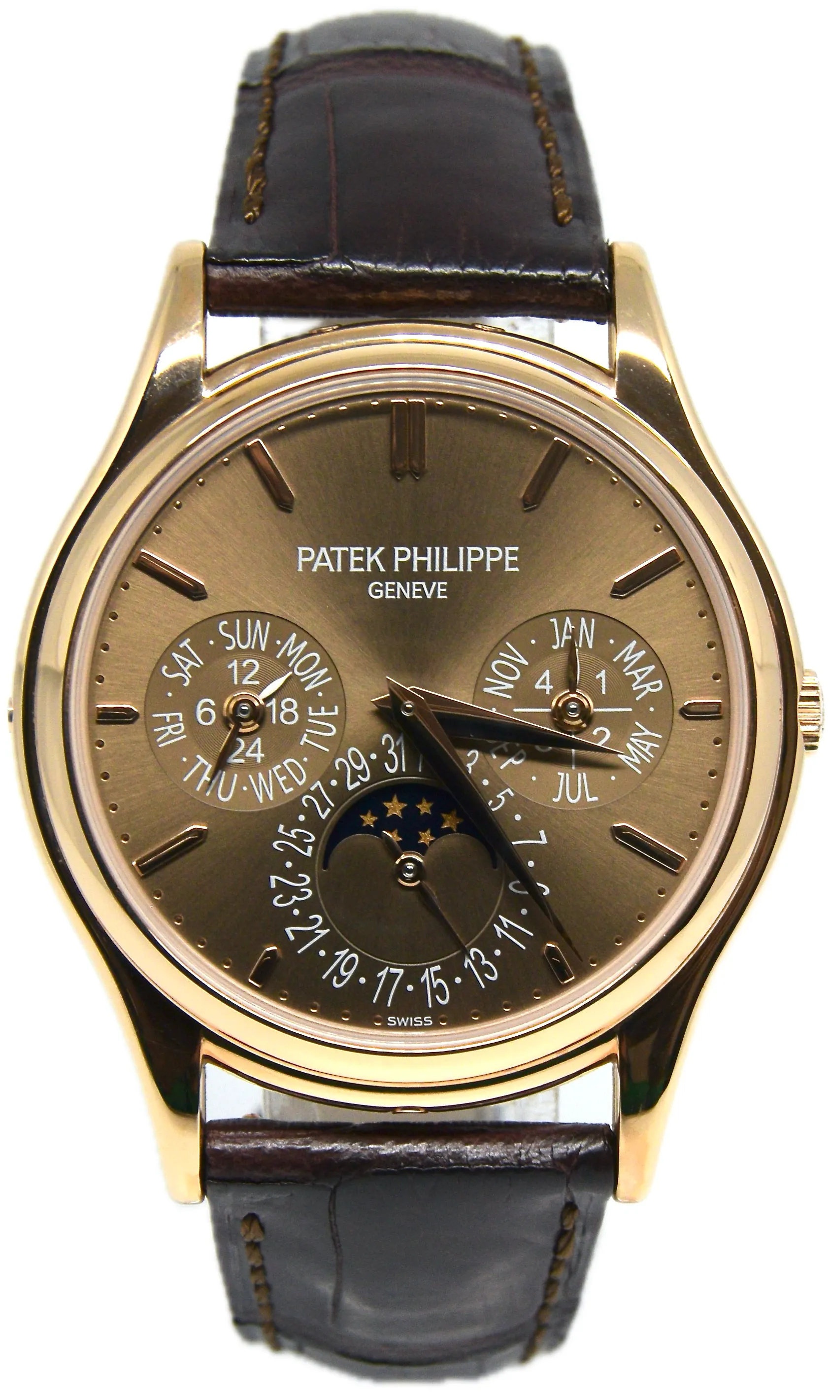 Patek Philippe Perpetual Calendar 5140R-001 37mm Rose gold Brown