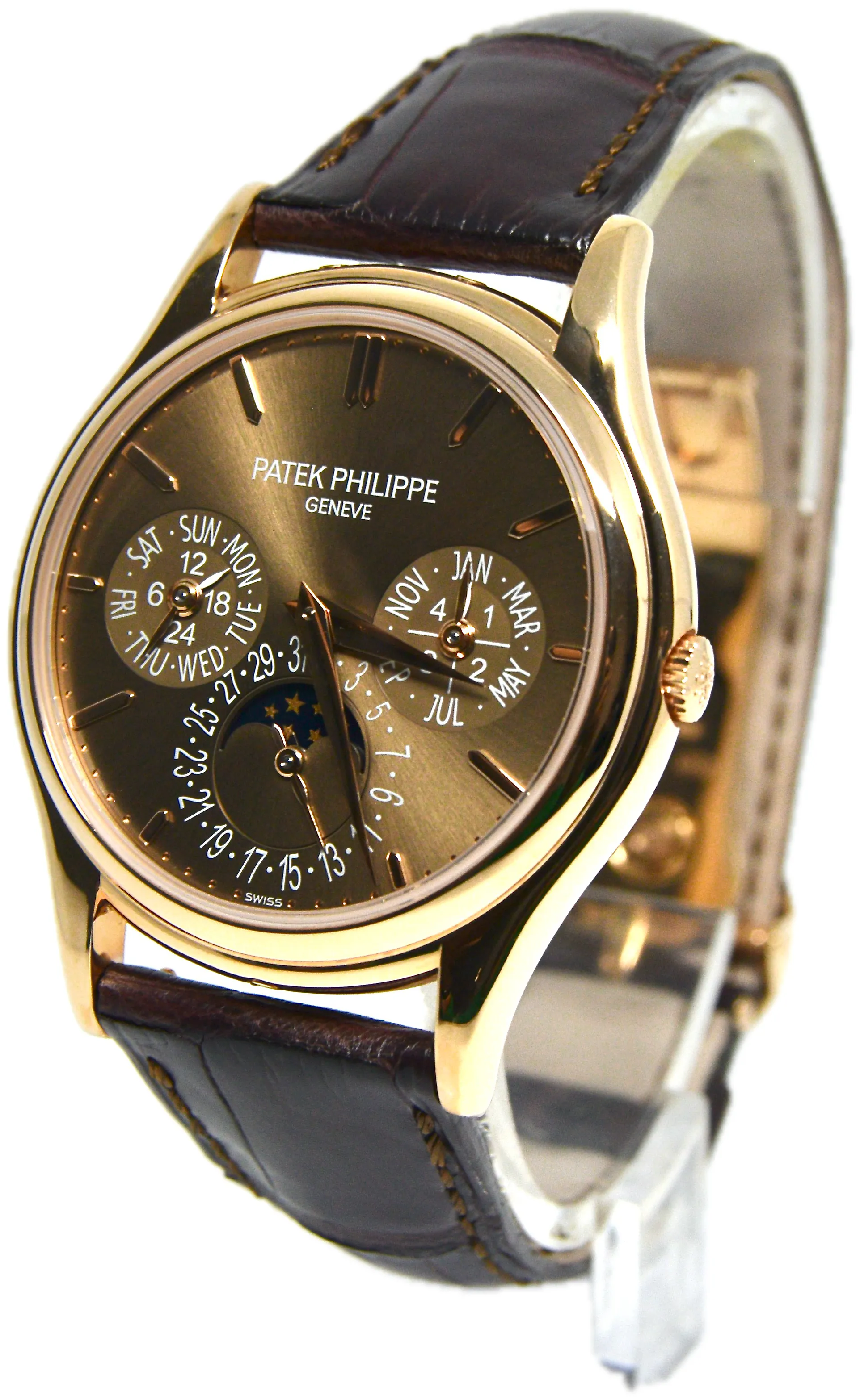 Patek Philippe Perpetual Calendar 5140R-001 37mm Rose gold Brown 1