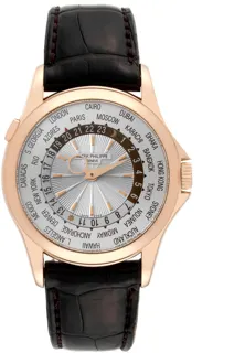 Patek Philippe World Time 5130R-001 18k rose gold Silver