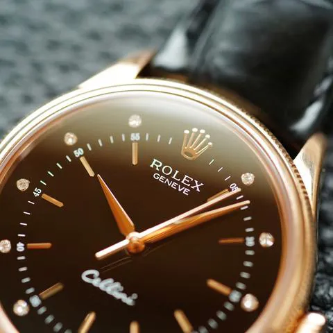 Rolex Cellini 50505 39mm Rose gold Black 2