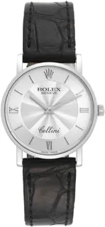 Rolex Cellini 5115/9 White gold Silver