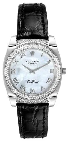 Rolex Cellini Cestello 6311 26mm White gold and 18k white gold and Diamond Mother-of-pearl