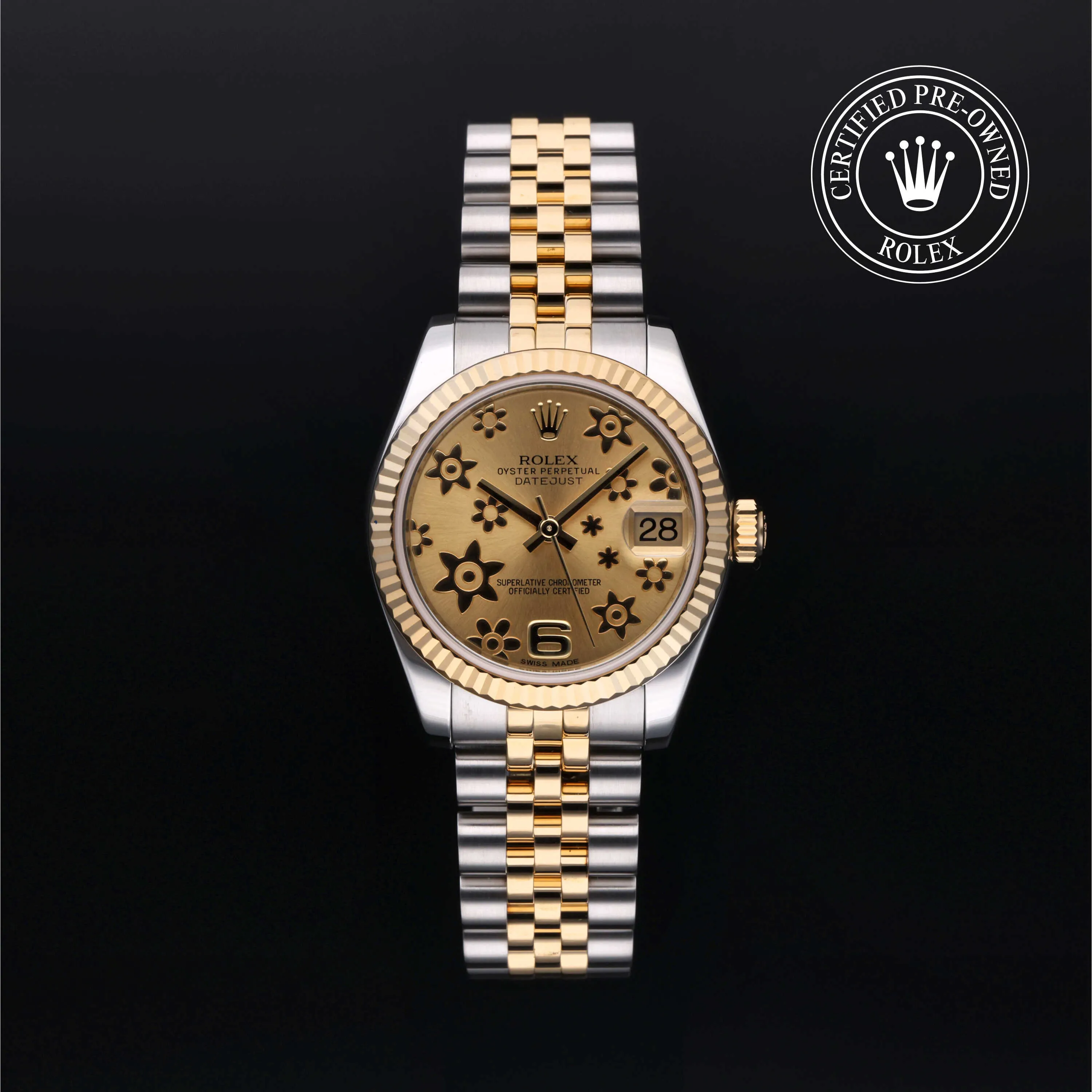 Rolex Datejust 31 178273 31mm Yellow gold and Oystersteel Champagne