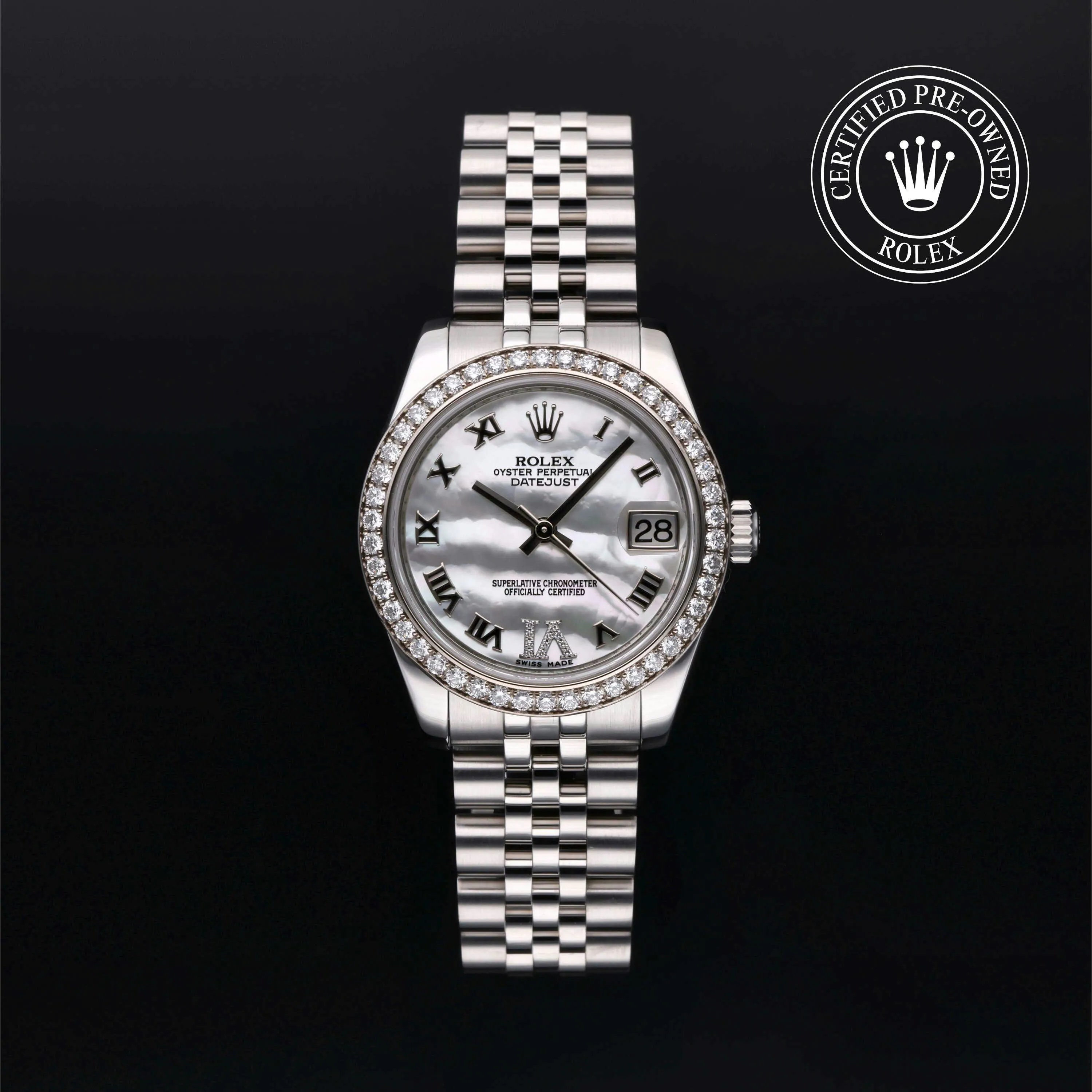 Rolex Datejust 31 178384 31mm Stainless steel White and Mother-of-pearl