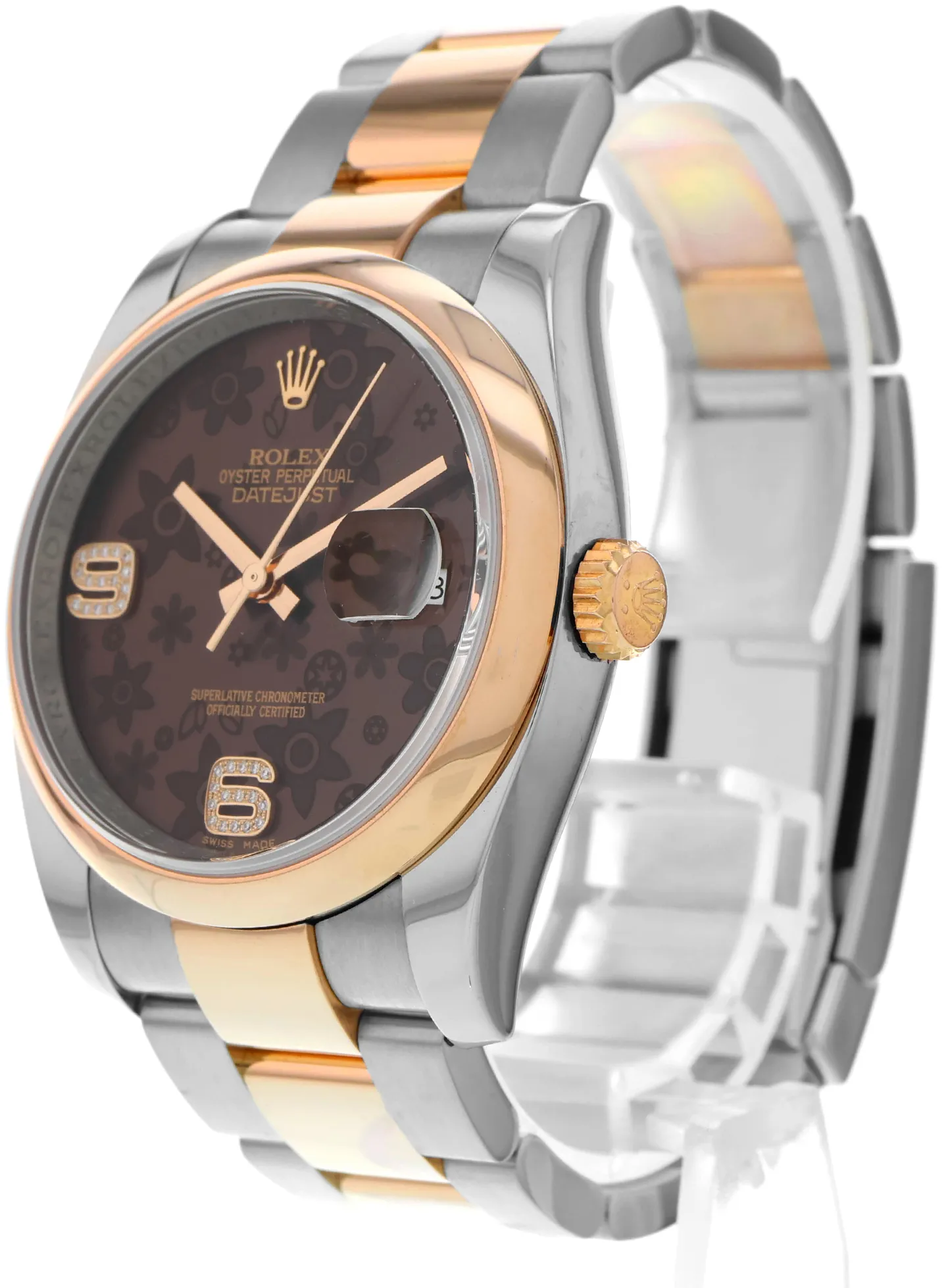 Rolex Datejust 36 116201 36mm Rose gold and Stainless steel and 18k rose gold Brown 1