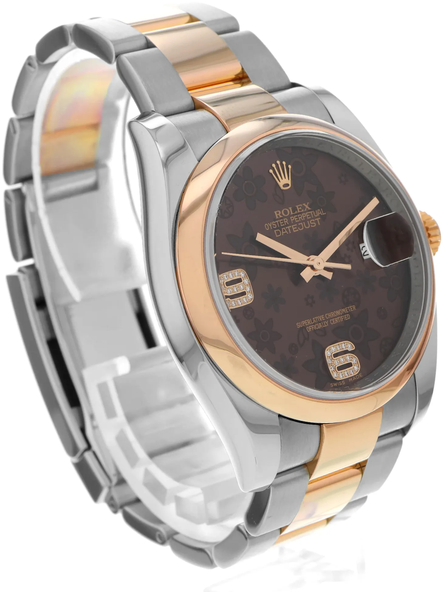 Rolex Datejust 36 116201 36mm Rose gold and Stainless steel and 18k rose gold Brown 3