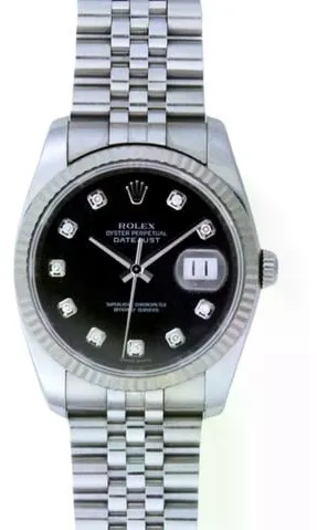 Rolex Datejust 36 116234 36mm White gold Black