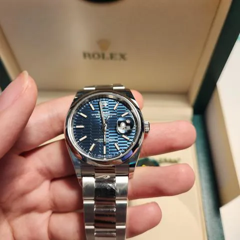 Rolex Datejust 36 126200 36mm Stainless steel Blue