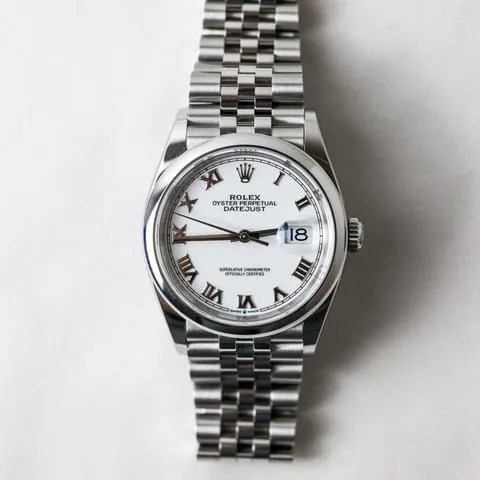 Rolex Datejust 36 126200 36mm Stainless steel White