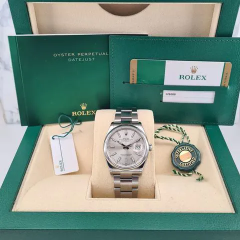 Rolex Datejust 36 126200 36mm Stainless steel Silver 9