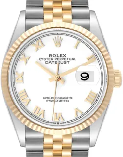 Rolex Datejust 36 126233 Stainless steel and 18k yellow gold White