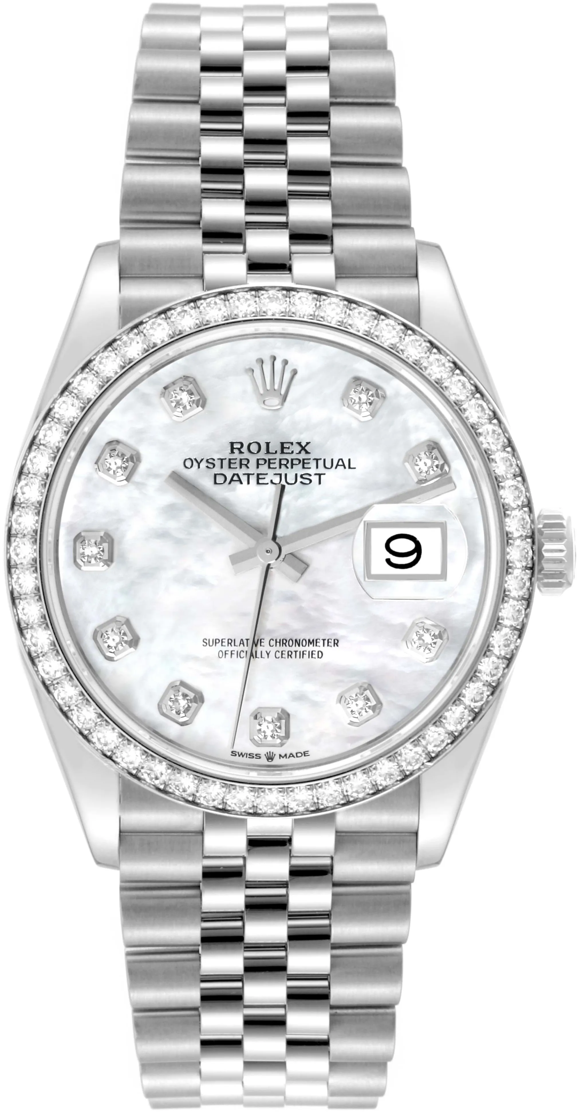 Rolex Datejust 36 126284RBR 36mm Stainless steel Mother-of-pearl