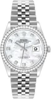 Rolex Datejust 36 126284RBR Stainless steel White