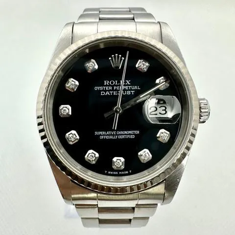 Rolex Datejust 36 16200 36mm Stainless steel Black