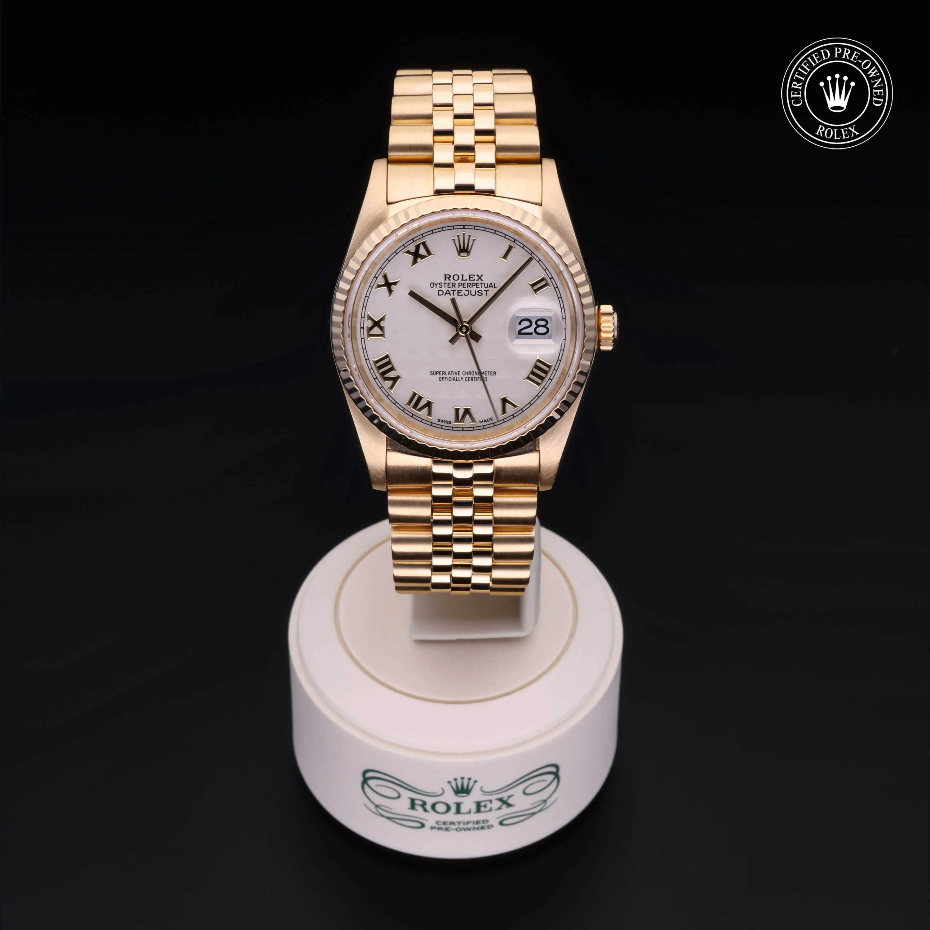 Rolex Datejust 36 16238 36mm Yellow gold Ivory 1