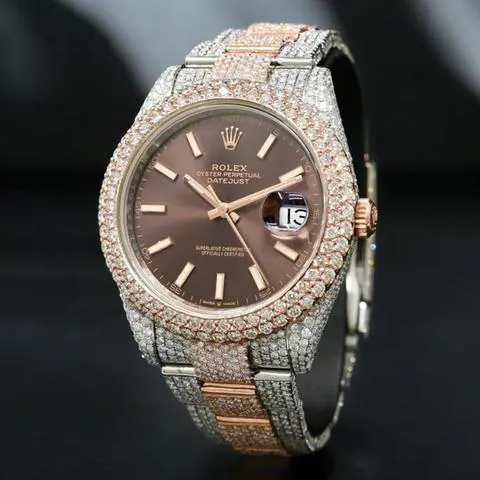 Rolex Datejust 41 126301 41mm Yellow gold and Stainless steel Brown