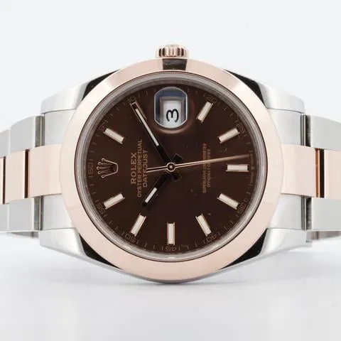 Rolex Datejust 41 126301 41mm Yellow gold and Stainless steel Brown