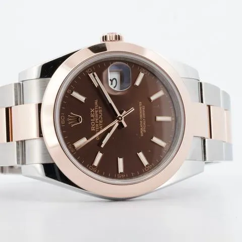 Rolex Datejust 41 126301 41mm Yellow gold and Stainless steel Brown 2