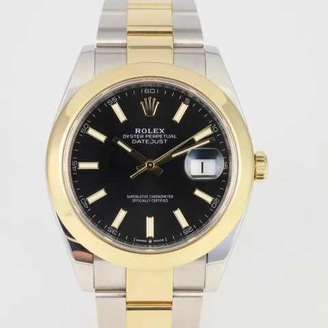 Rolex Datejust 41 126303 41mm Yellow gold and Stainless steel Black