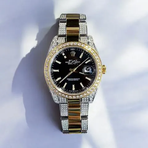 Rolex Datejust 41 126303 41mm Yellow gold and Stainless steel Black