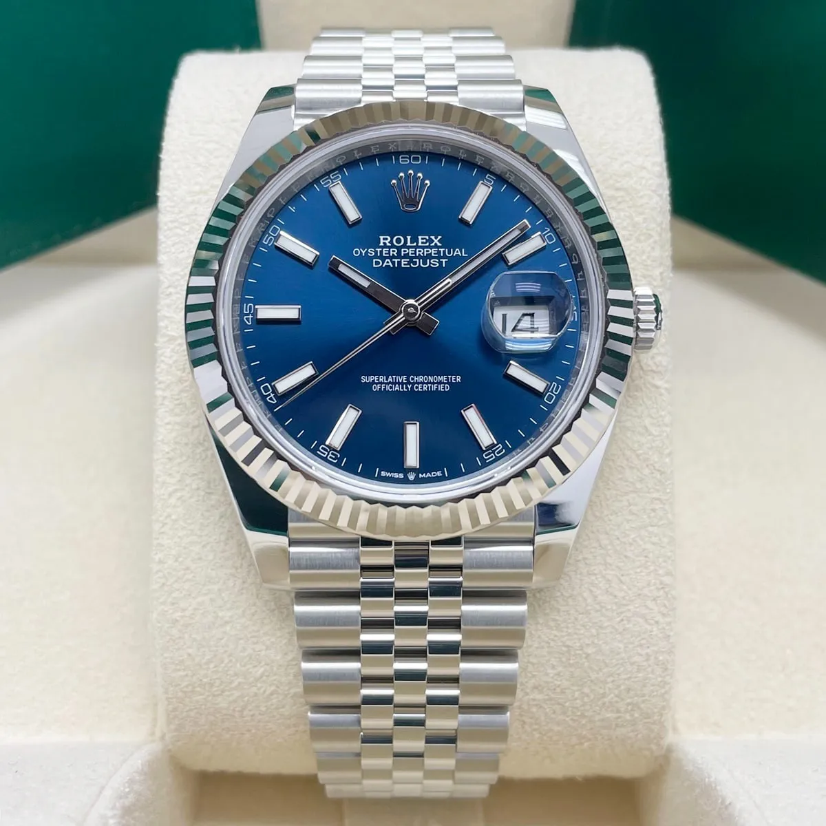 Rolex Datejust 41 126334-0002 41mm White gold and Oystersteel Blue