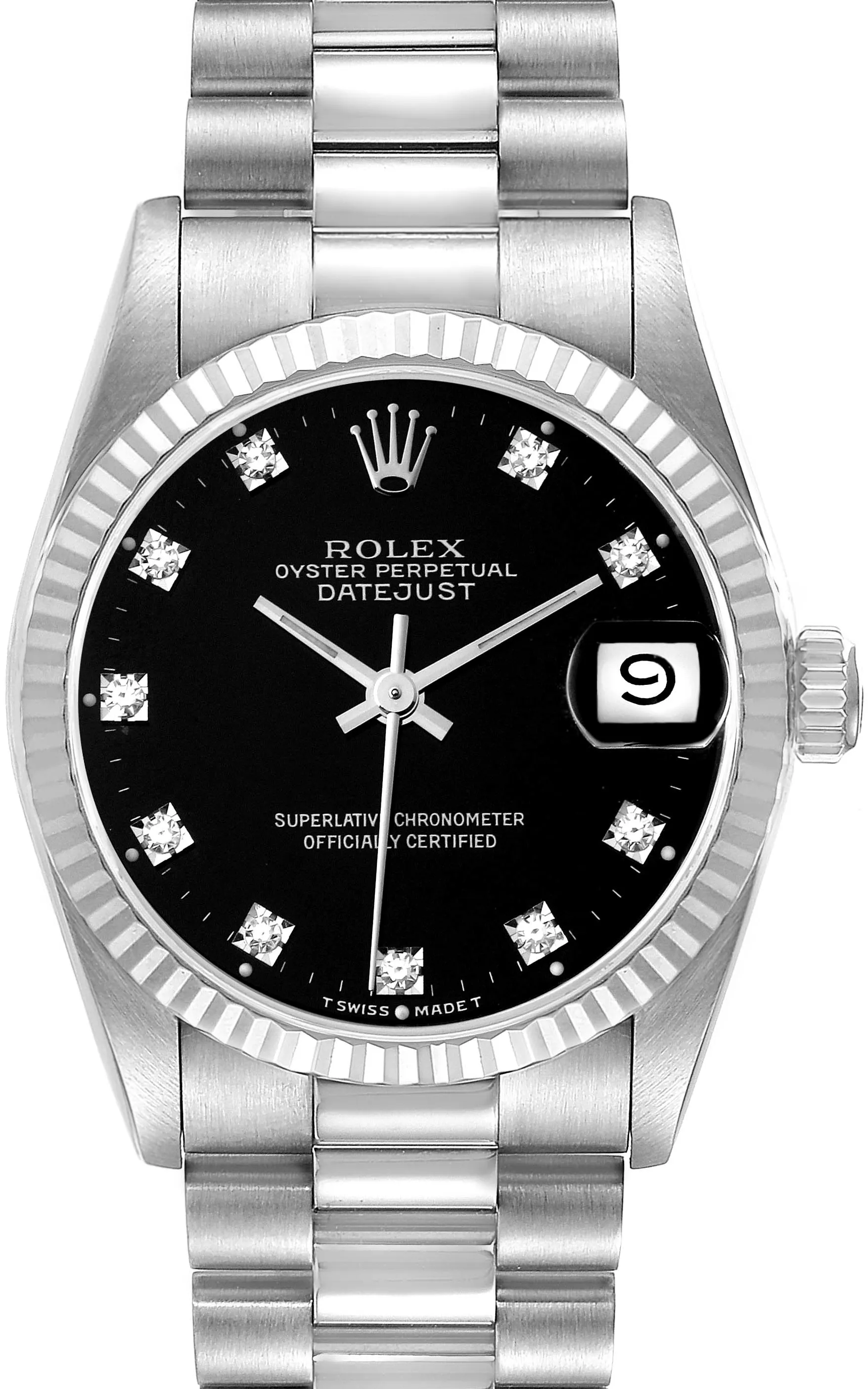 Rolex Datejust 68279 31mm White gold Black 1