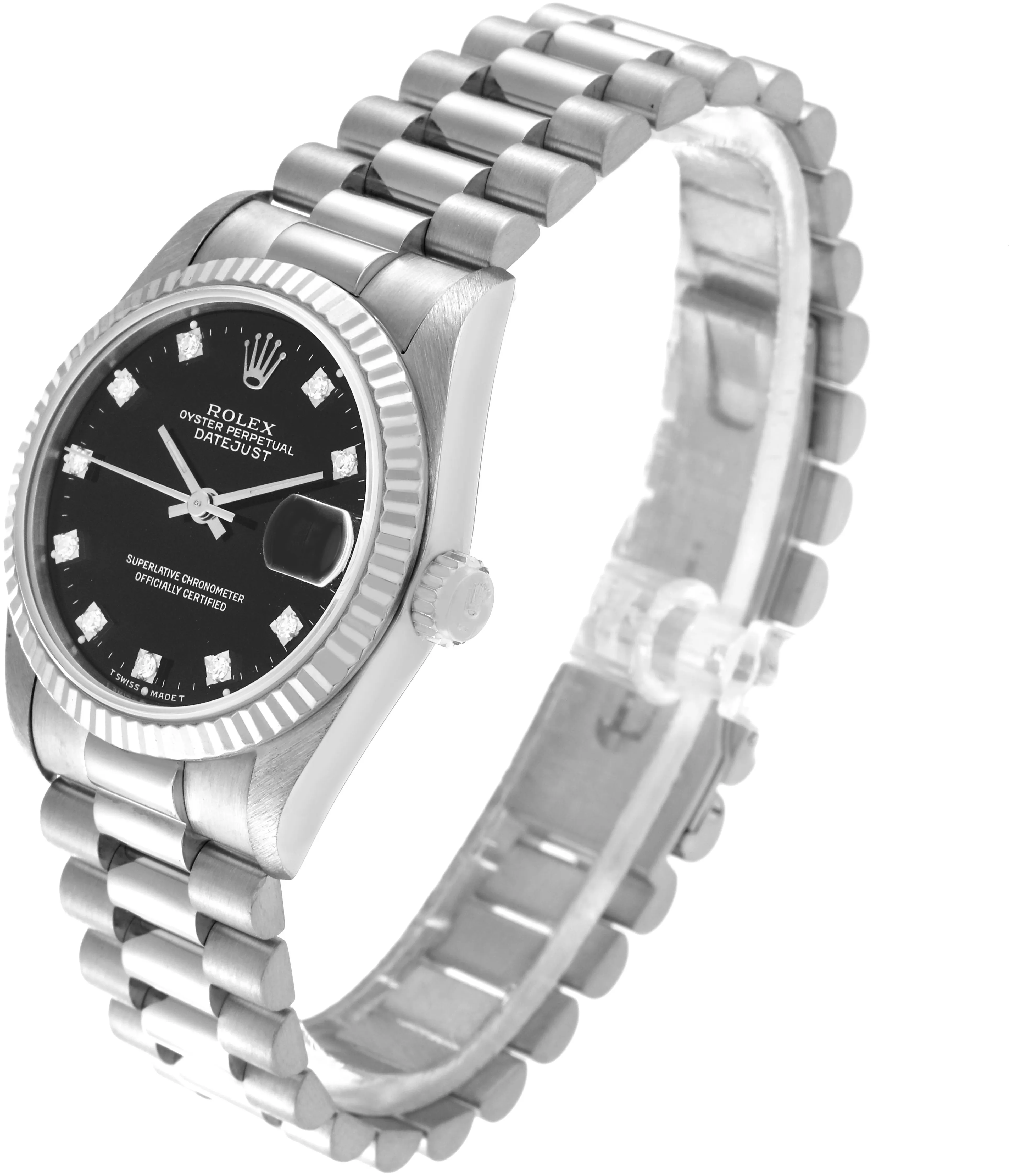 Rolex Datejust 68279 31mm White gold Black 3