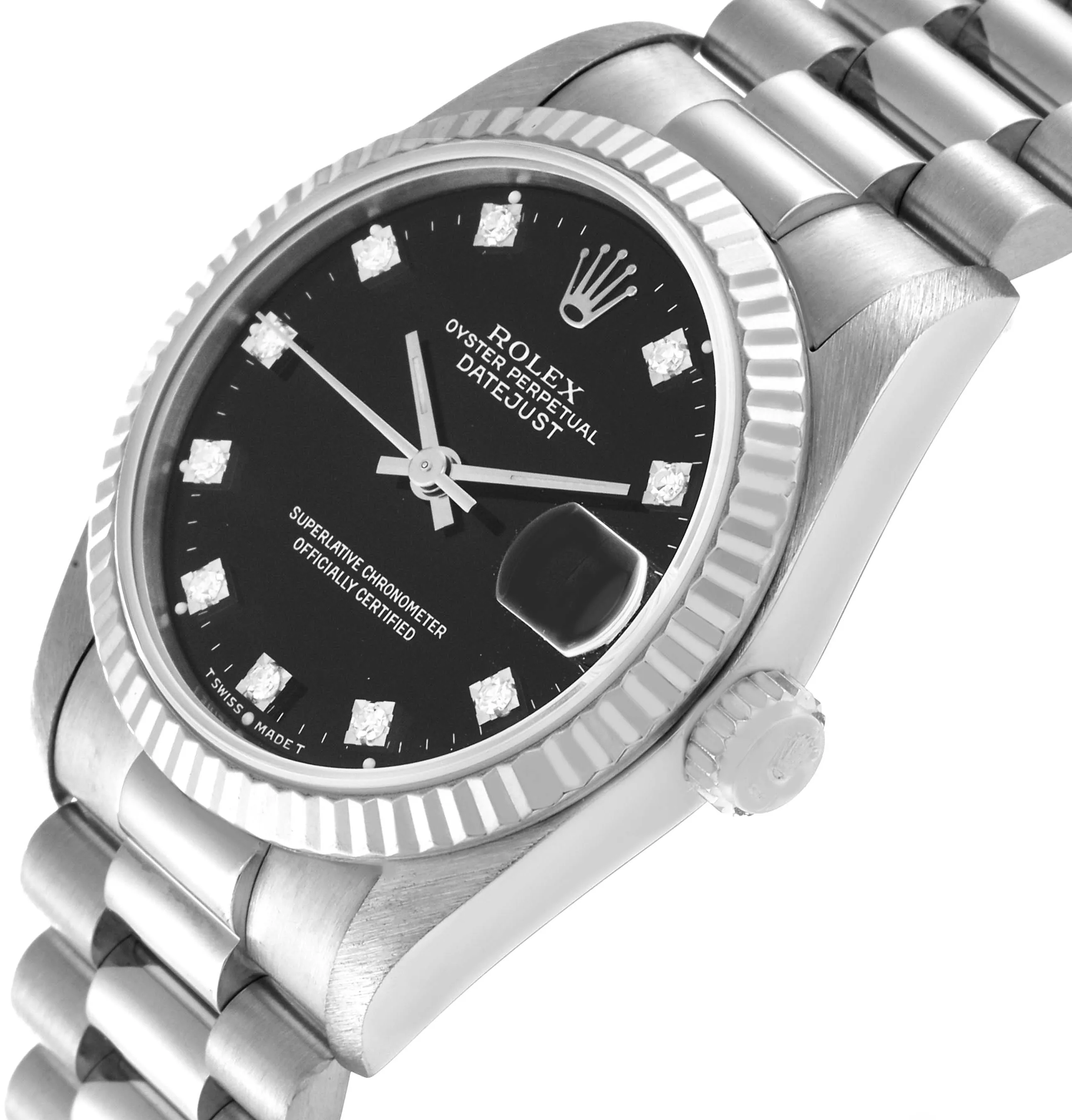 Rolex Datejust 68279 31mm White gold Black 4