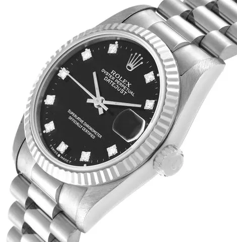 Rolex Datejust 68279 31mm White gold Black 4