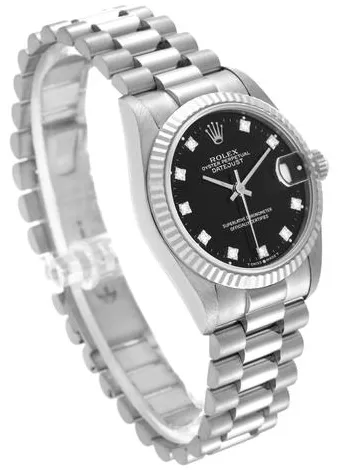 Rolex Datejust 68279 31mm White gold Black 9