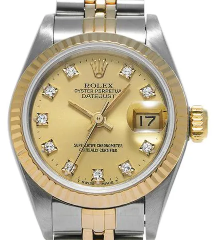 Rolex Datejust 69173G 26mm Yellow gold Champagne 4