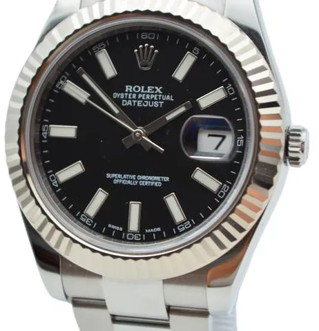 Rolex Datejust II 116334 41mm Stainless steel Black