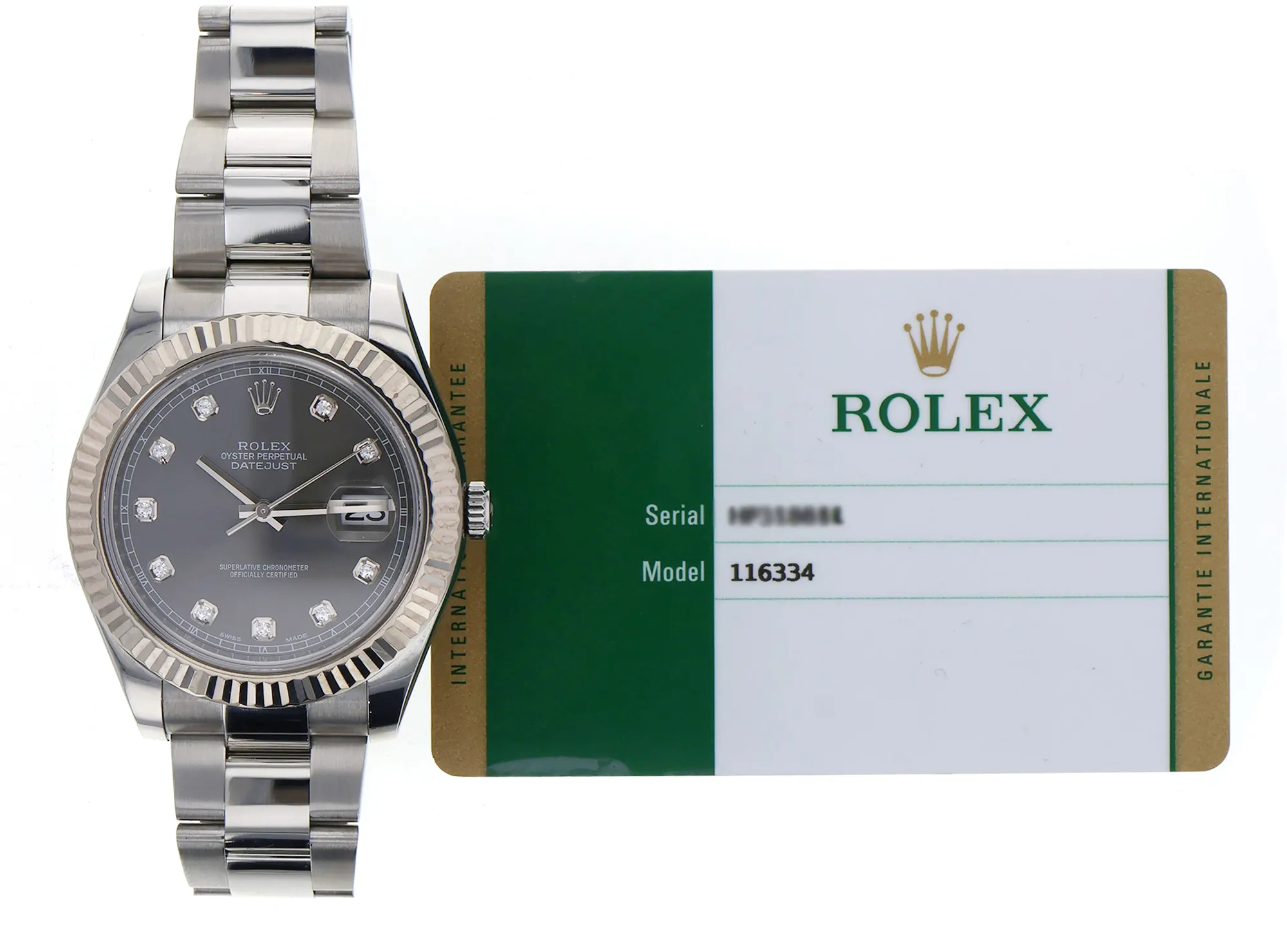 Rolex Datejust II 116334 41mm Stainless steel Gray 2