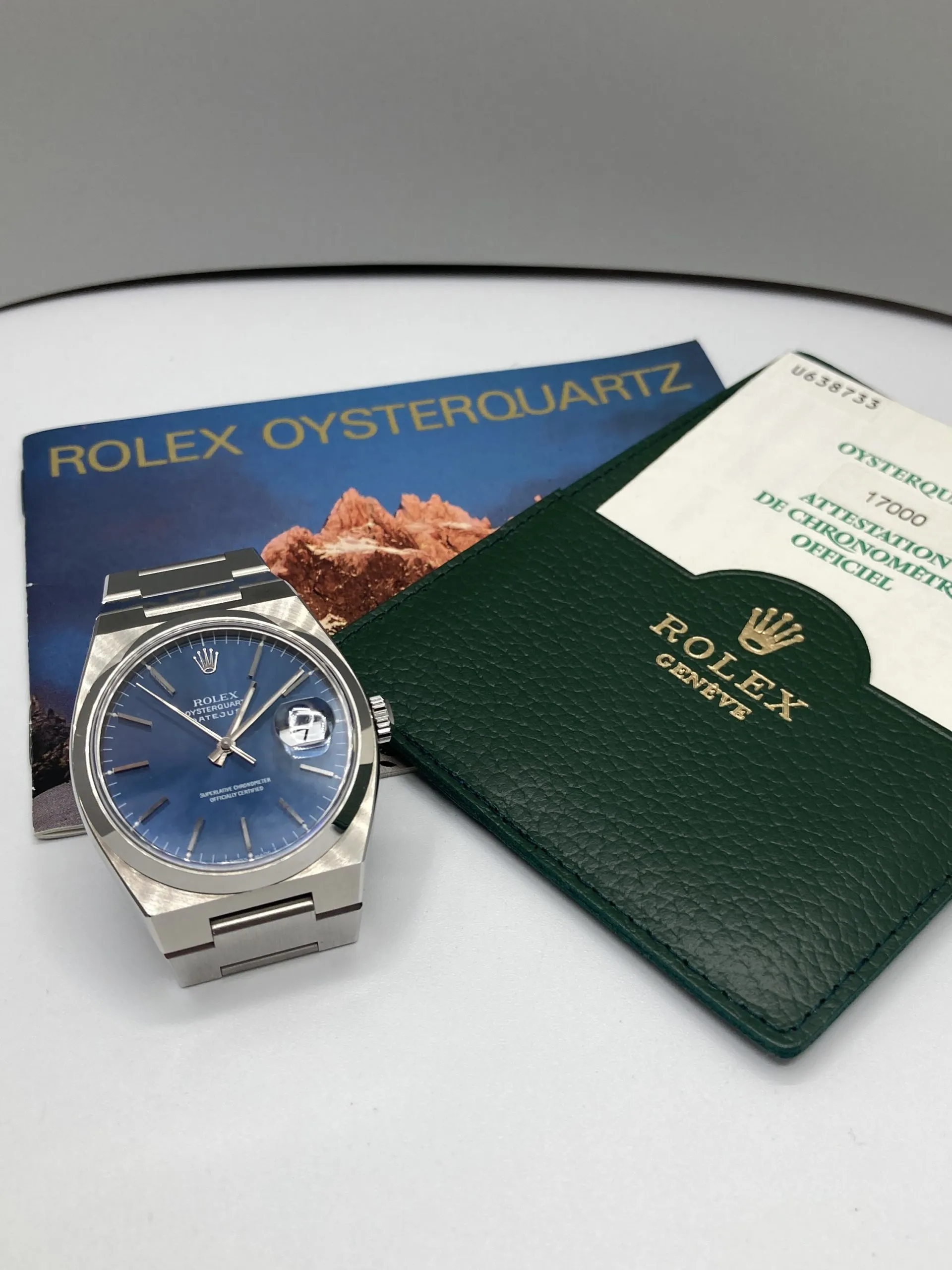 Rolex Datejust Oysterquartz 17000 36mm Stainless steel Blue 6