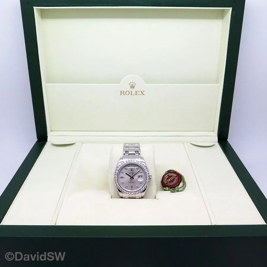 Rolex Day-Date 18946 39mm Platinum Silver 1