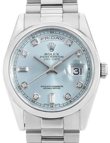 Rolex Day-Date 36 118206A 36mm Diamond Blue