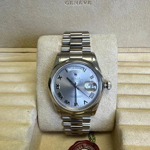 Rolex Day-Date 36 118209 36mm White gold Silver 6