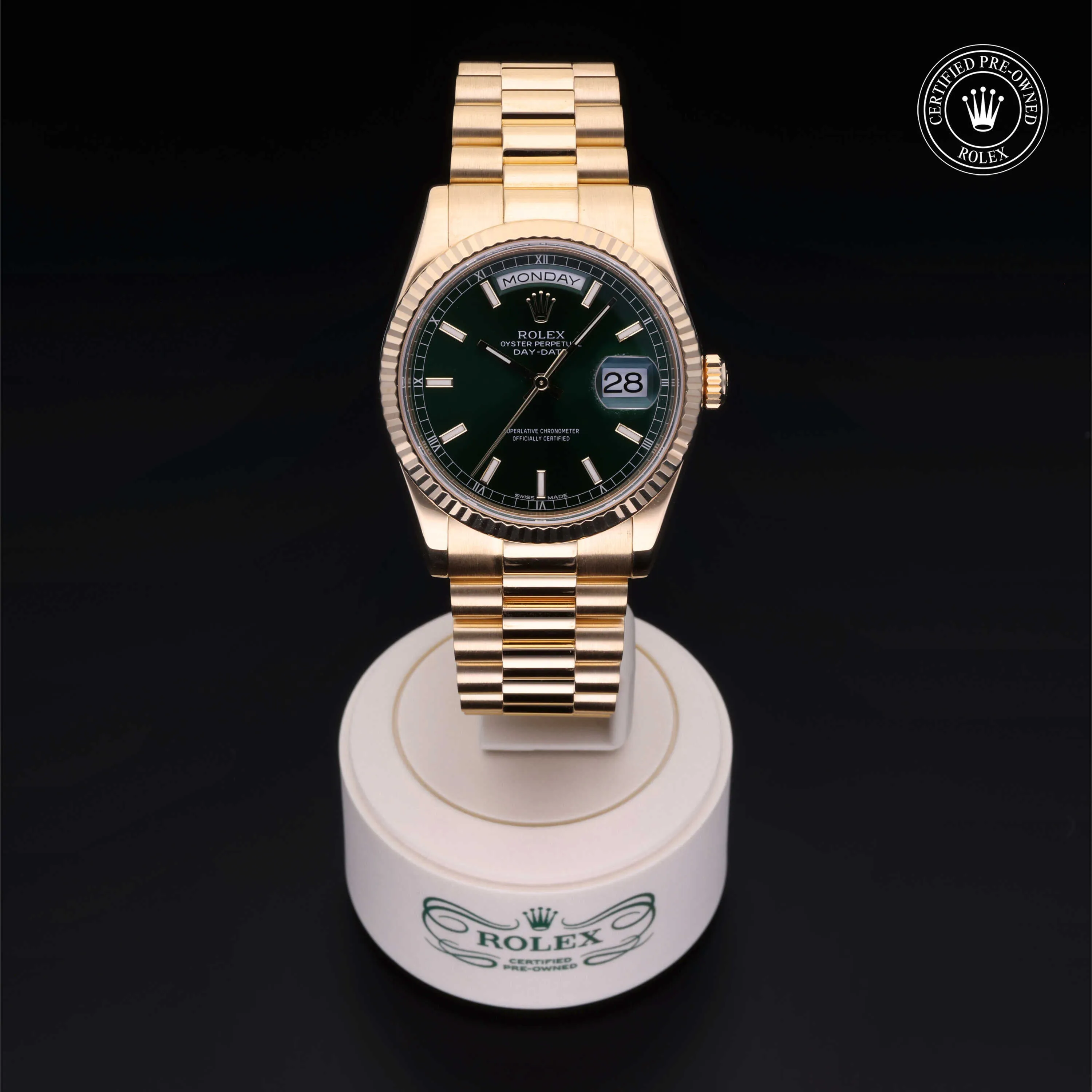 Rolex Day-Date 36 118238-0103 36mm Yellow gold Champagne