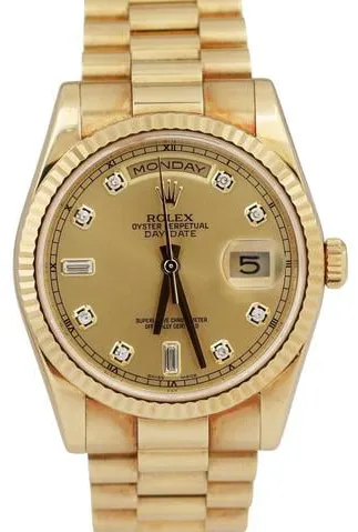 Rolex Day-Date 36 118238 36mm Yellow gold Champagne