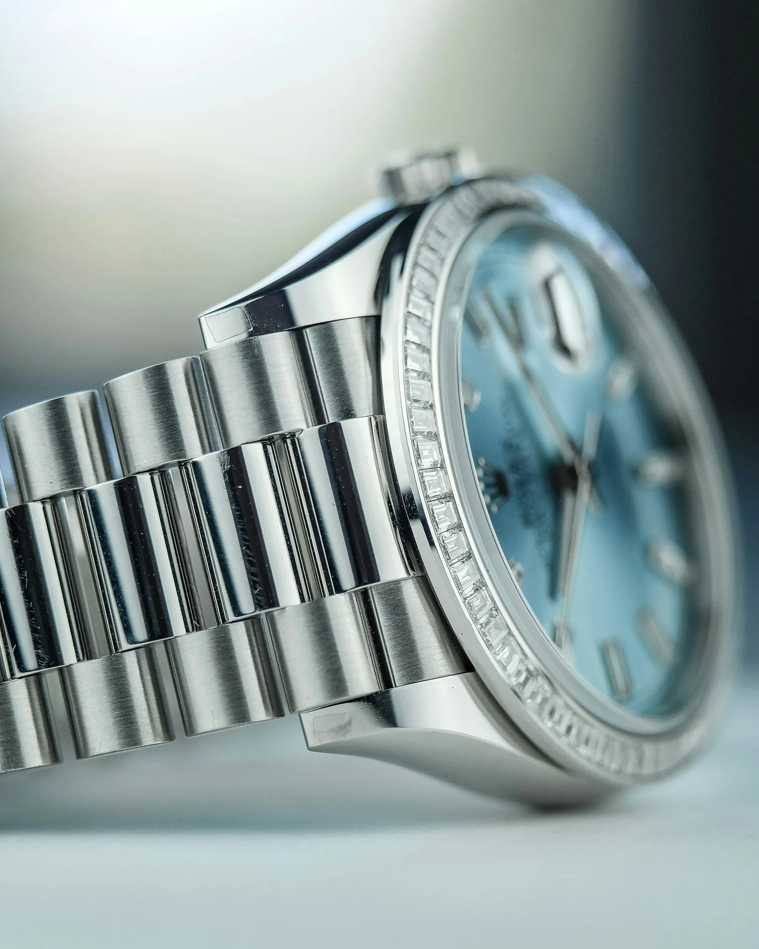 Rolex Day-Date 36 128396TBR 36mm Platinum and Diamond Ice blue 7