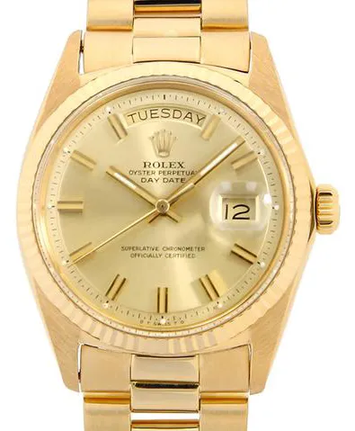 Rolex Day-Date 36 1803 36mm Yellow gold Champagne