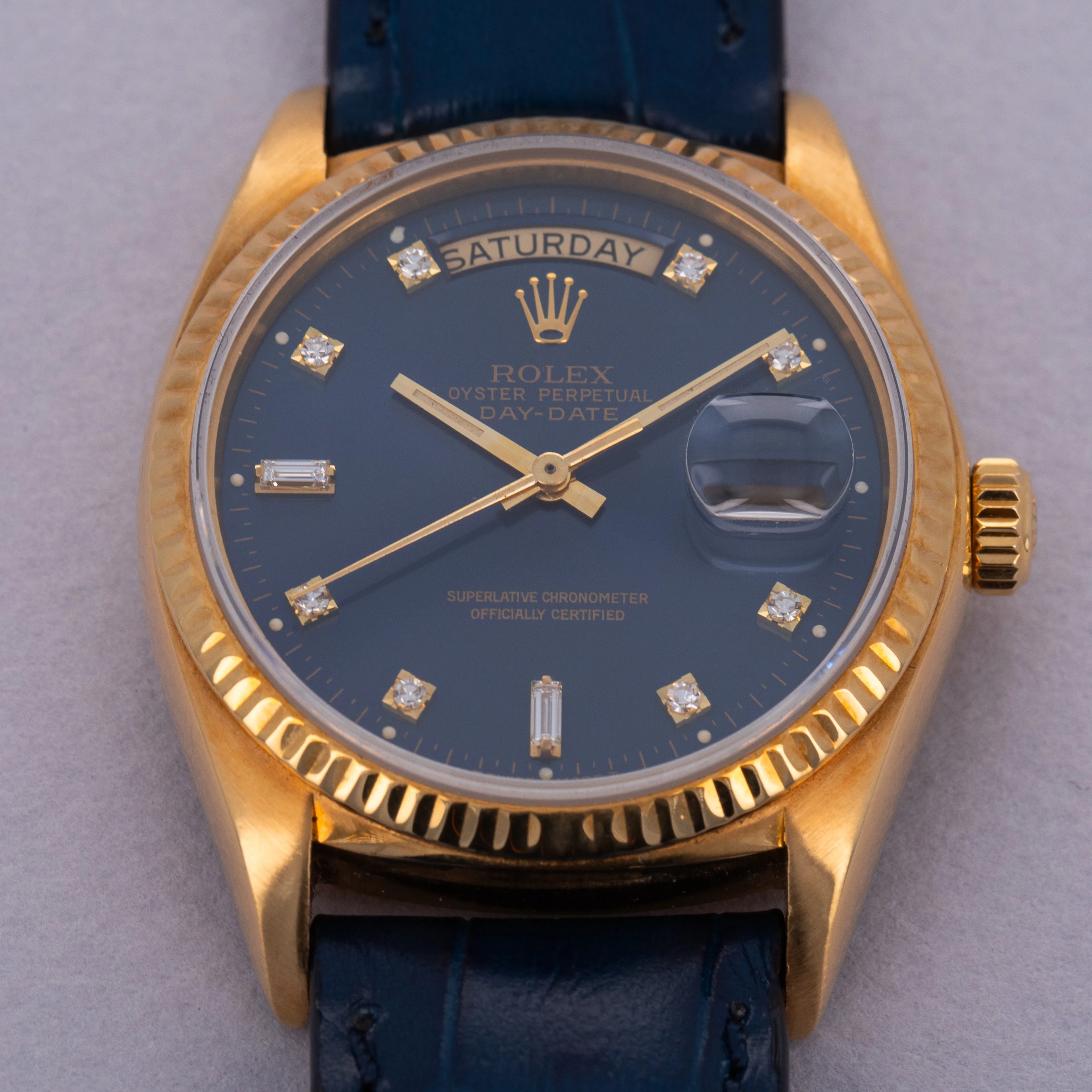 Rolex Day-Date 36 18038 36mm 18k yellow gold Blue 11