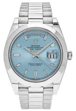 Rolex Day-Date 40 228206 40mm Platinum Blue