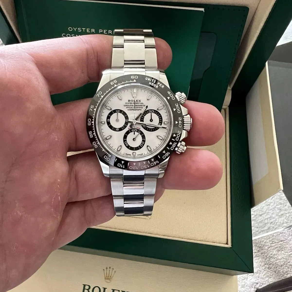 Rolex Daytona 116500LN-0001 40mm Stainless steel White