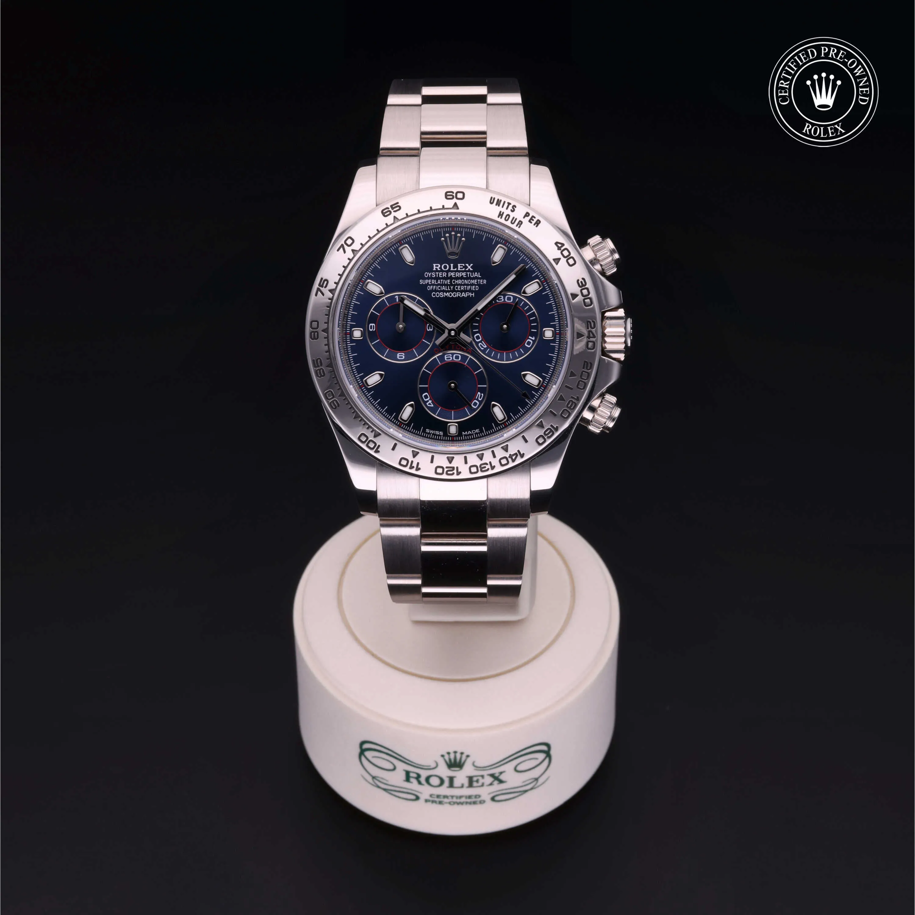 Rolex Daytona 116509-0071 40mm White gold Blue