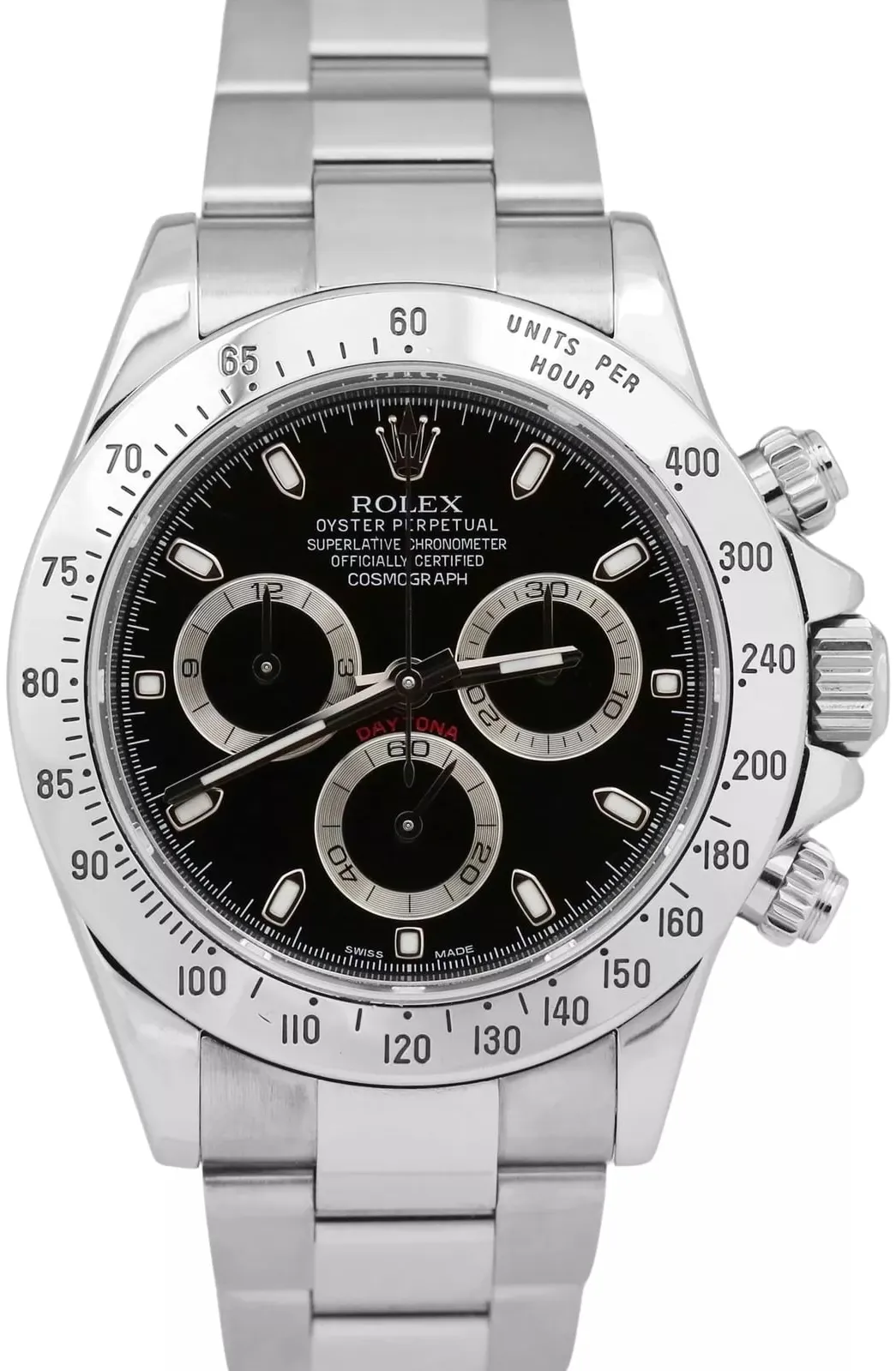 Rolex Daytona 116520-0015 40mm Stainless steel Black