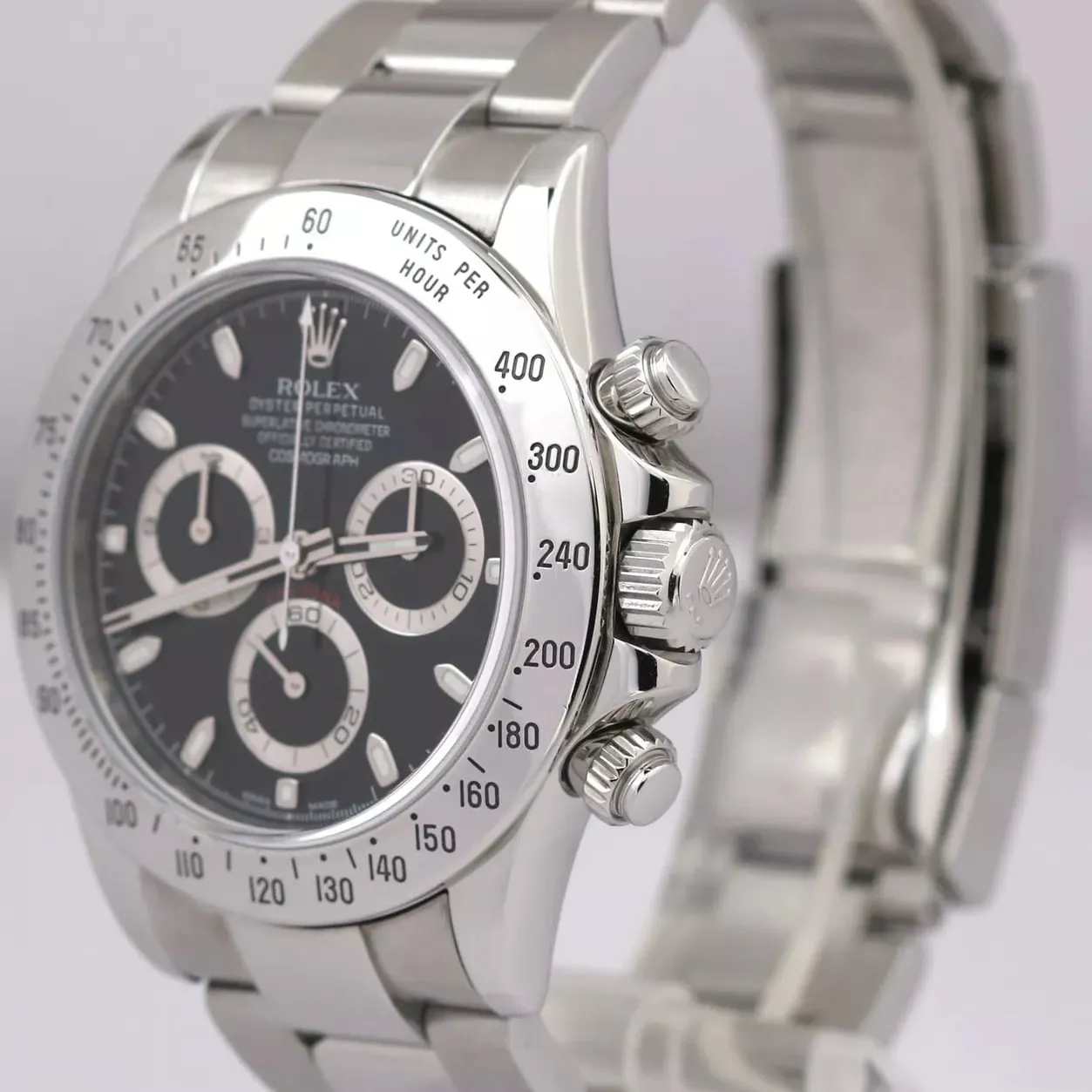 Rolex Daytona 116520-0015 40mm Stainless steel Black 1