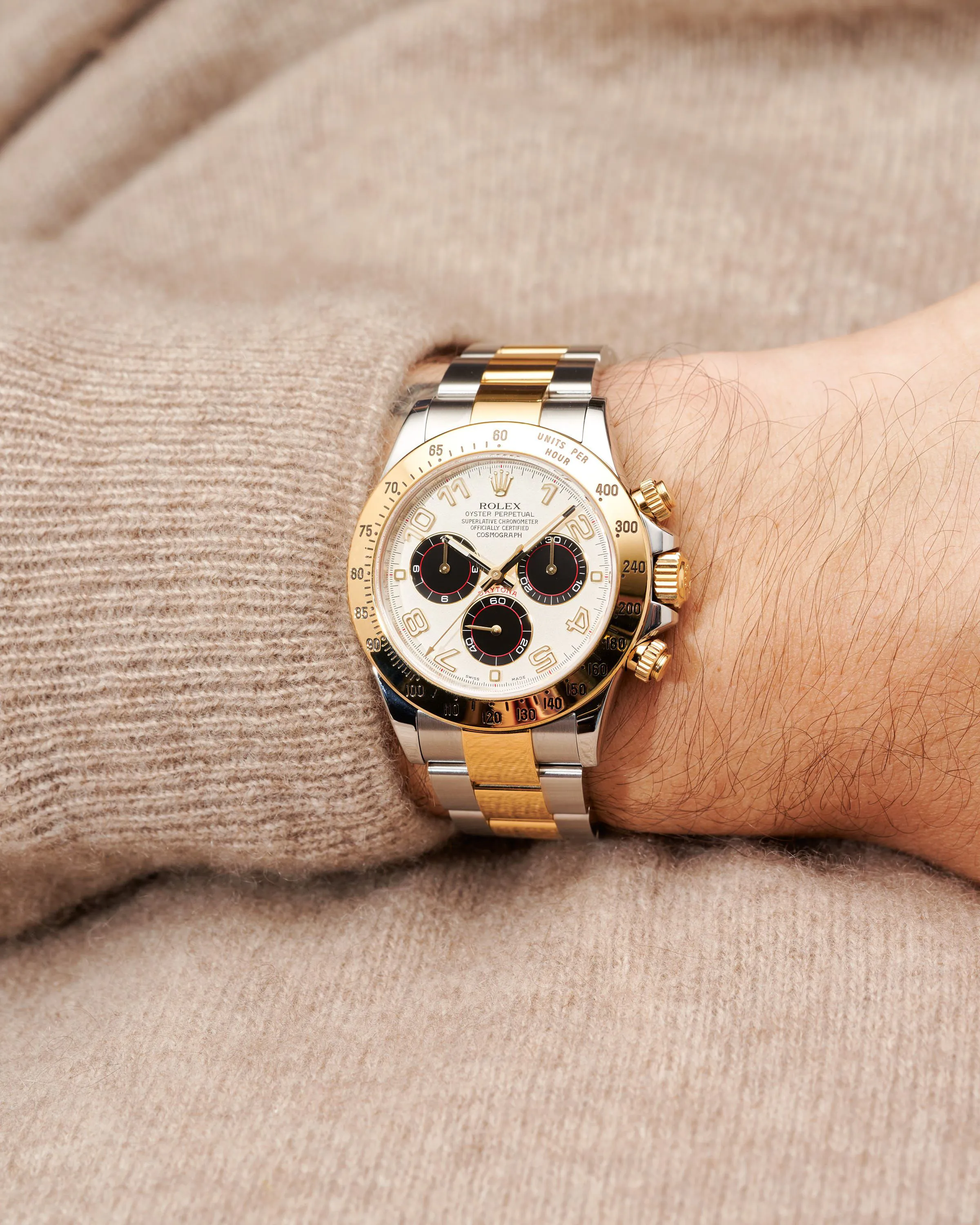 Rolex Daytona 116523-0040 40mm Yellow gold and Stainless steel White 1